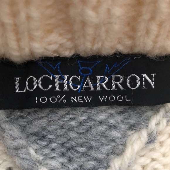 Lochcarron Men’s Hand Knitted Pure Wool Button Down Argyle Cardigan size Small - Picture 11 of 16